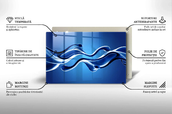 Protège plaque de cuisson Abstraction fluide