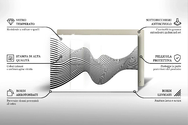 Cache plaque de cuisson Abstraction linéaire