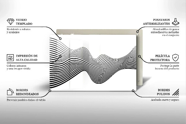 Cache plaque de cuisson Abstraction linéaire