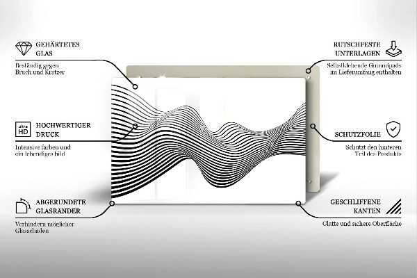 Cache plaque de cuisson Abstraction linéaire
