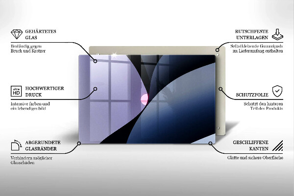 Protection plaque induction Formes abstraites