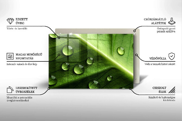 Protection plaque induction Nature rosée et feuille