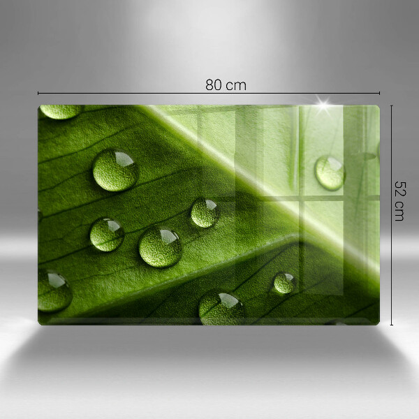 Protection plaque induction Nature rosée et feuille