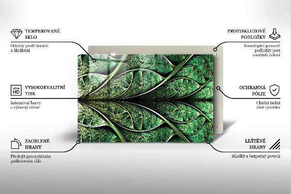 Protection plaque induction Structure des nervures des feuilles