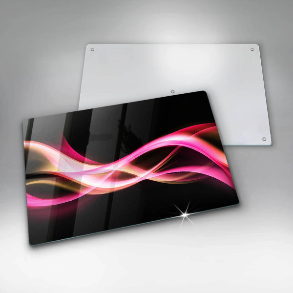 Protection plaque induction Fumée de néon abstraite