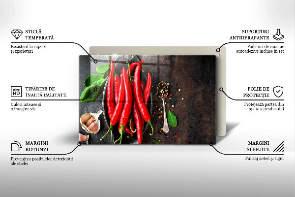 Protection plaque induction Piments rouges