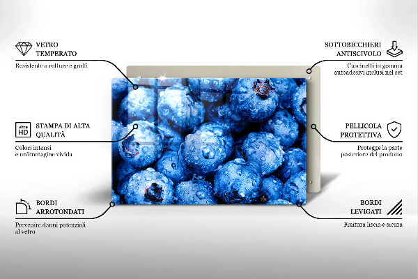 Protection plaque induction Myrtilles juteuses