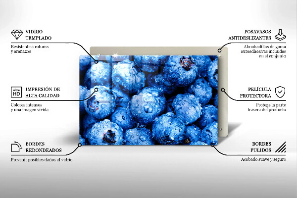 Protection plaque induction Myrtilles juteuses