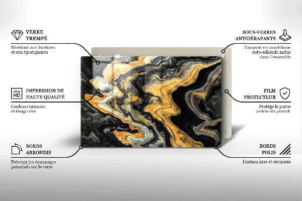 Cache plaque de cuisson Structure abstraite