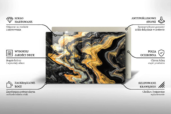 Cache plaque de cuisson Structure abstraite