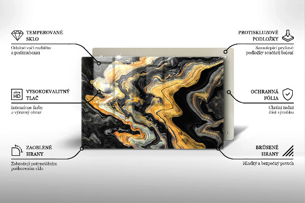 Cache plaque de cuisson Structure abstraite