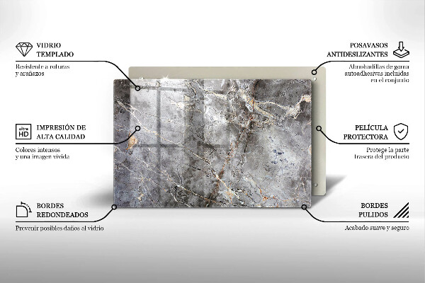 Cache plaque de cuisson Texture de pierre