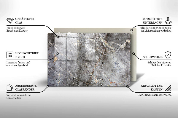 Cache plaque de cuisson Texture de pierre