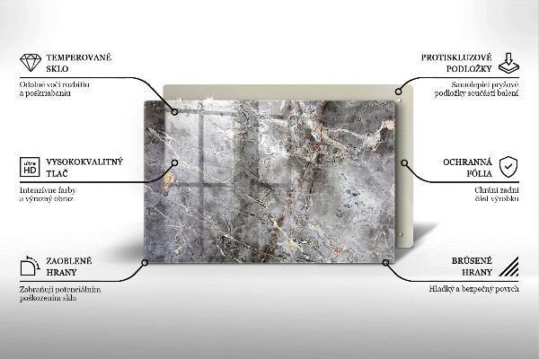 Cache plaque de cuisson Texture de pierre