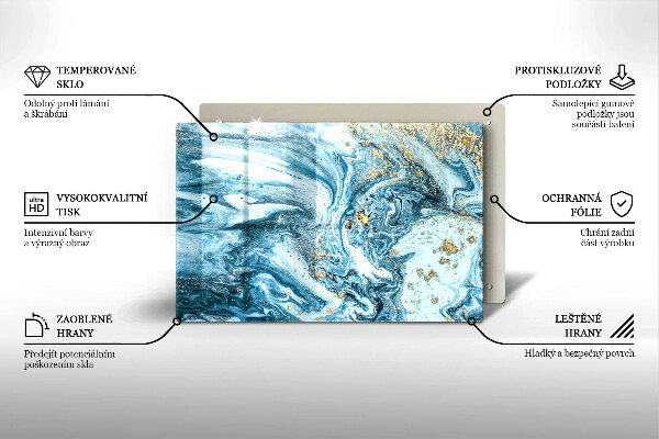 Cache plaque de cuisson Structure avec de l'or