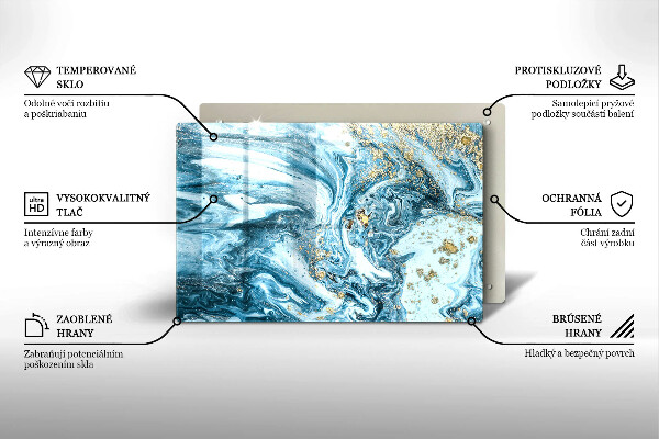 Cache plaque de cuisson Structure avec de l'or