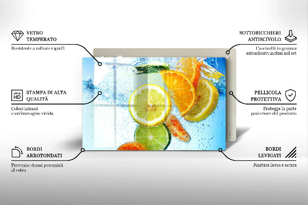 Protection plaque induction Eau d'agrumes juteuse