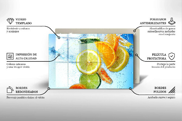 Protection plaque induction Eau d'agrumes juteuse