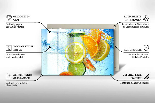 Protection plaque induction Eau d'agrumes juteuse