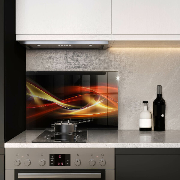 Protection plaque induction Fumée et lumière abstraites