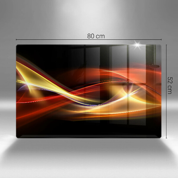 Protection plaque induction Fumée et lumière abstraites