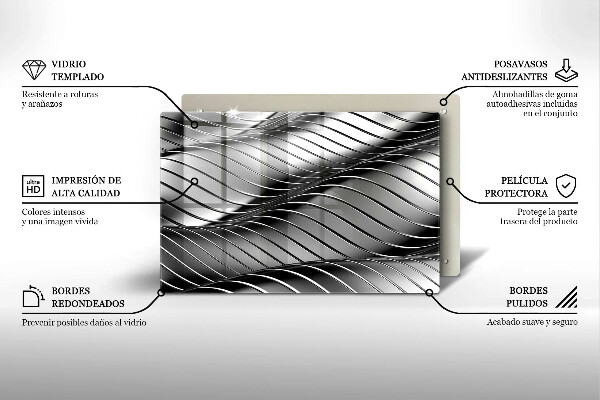 Protection plaque induction Structure métallique 3D