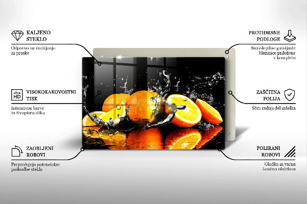 Cache plaque de cuisson Fruit orange juteux