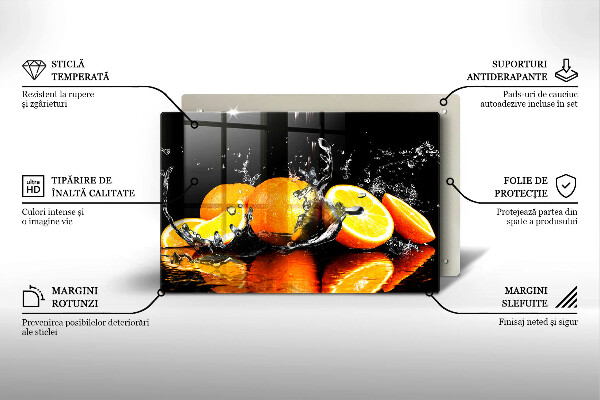 Cache plaque de cuisson Fruit orange juteux
