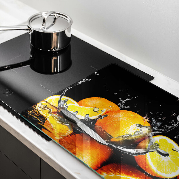 Cache plaque de cuisson Fruit orange juteux