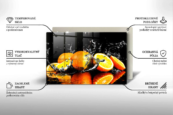 Cache plaque de cuisson Fruit orange juteux