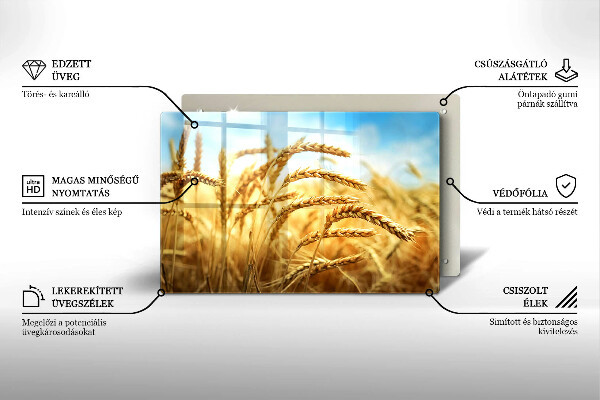 Cache plaque de cuisson Épis de céréales dans le champ