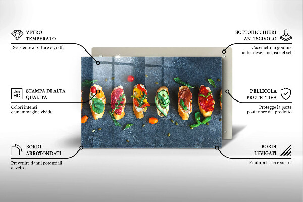 Cache plaque de cuisson Sandwichs colorés