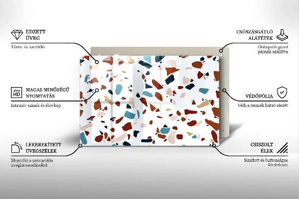 Protège plaque de cuisson Pierre décorative