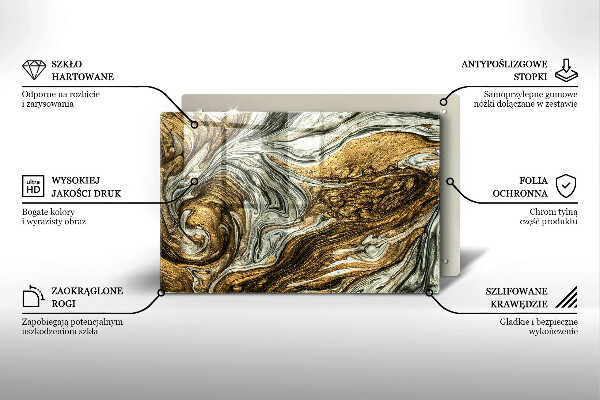 Protège plaque de cuisson Riche abstraction