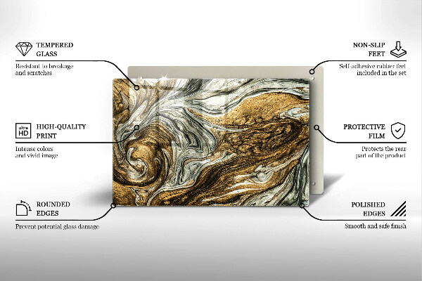 Protège plaque de cuisson Riche abstraction