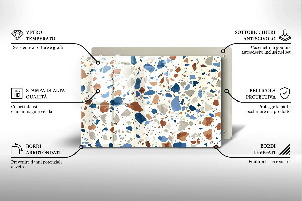 Protège plaque de cuisson Grès décoratif