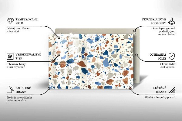 Protège plaque de cuisson Grès décoratif