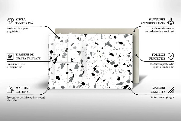 Protège plaque de cuisson Grès décoratif