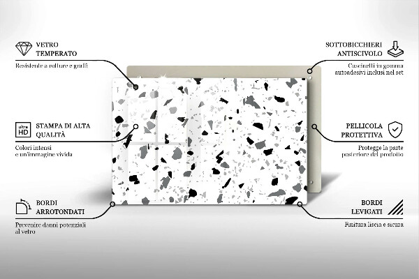 Protège plaque de cuisson Grès décoratif