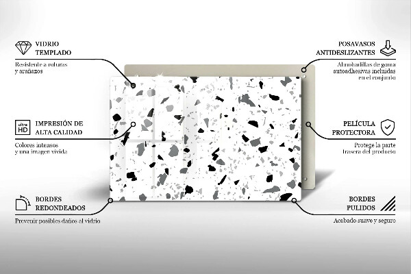 Protège plaque de cuisson Grès décoratif