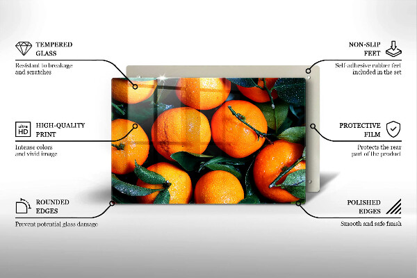 Protège plaque de cuisson Orange