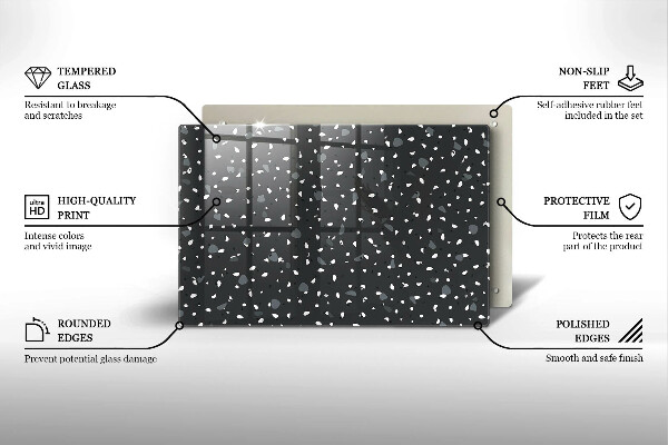 Protège plaque de cuisson Pierre décorative