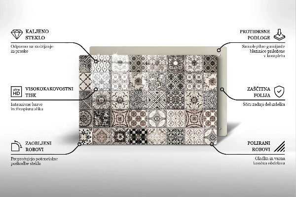 Protection plaque induction Carreaux décoratifs