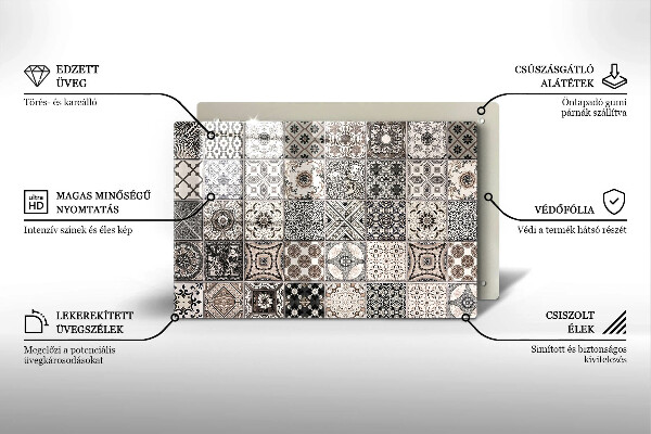 Protection plaque induction Carreaux décoratifs