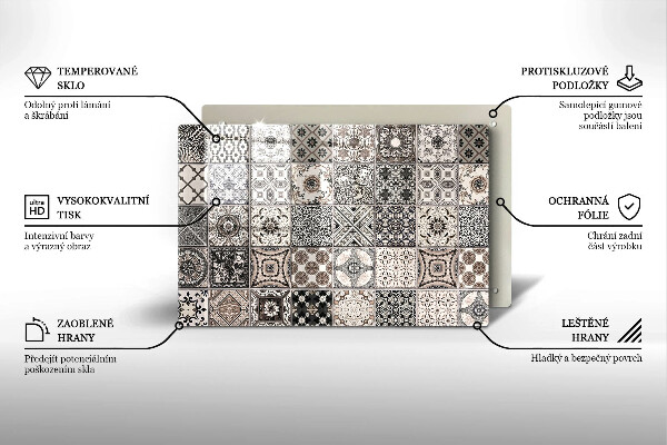 Protection plaque induction Carreaux décoratifs