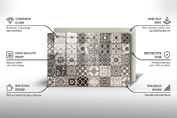 Protection plaque induction Carreaux décoratifs