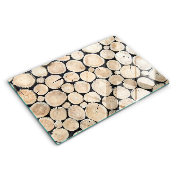 Protection plaque induction Troncs d'arbres en bois