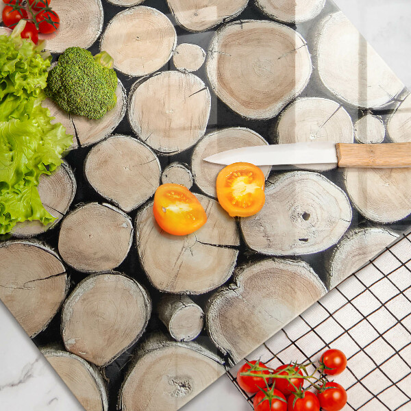 Protection plaque induction Troncs d'arbres en bois