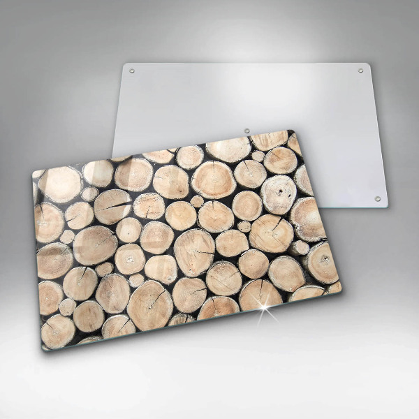 Protection plaque induction Troncs d'arbres en bois