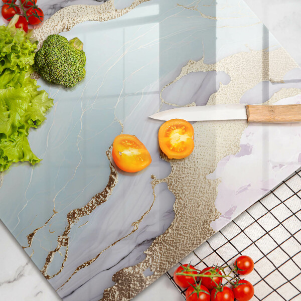 Cache plaque de cuisson Marbre pastel